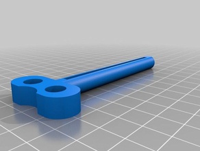 my customized tooth-pastepaint tube key household supplies 3d print model - Mito3D