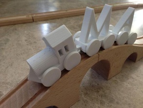 tren oyuncak abcdary oyun aksesuarlar lillabo model trenler yolu vagon 3d print model - Mito3D