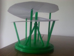 aerial screw sculptures helicopter leonardo da vinci project replica 3d print model - Mito3D