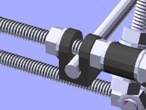 pinch block y-bar clamp 3d Drucker Teile mendel mini-mendel openscad parametric Achse huxley reprap upgrade 3d print model - Mito3D