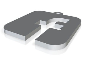 facebook logo keychain de porte-clés fuccodesign instagram itunes 3d print model - Mito3D