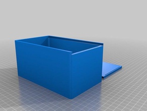 my customized box sliding top2 containers 3d print model - Mito3D