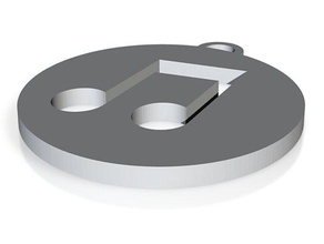 itunes icon keychain keychains apple fuccodesign logo 3d print model - Mito3D