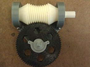 hyperbolic worm gears engineering involute solidworks 3d print model - Mito3D