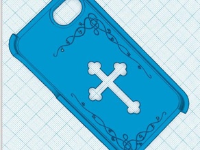 cross swirl iphone 4s Fall mobile iphone4s case 3d print model - Mito3D