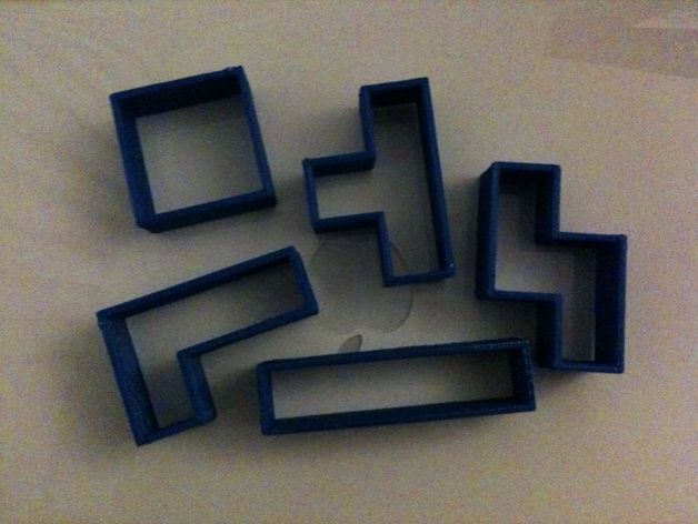 tetris cookie cutters other geometry tetramino tetrimino tetromino video game games videogame videogames 3D print model - Mito3D