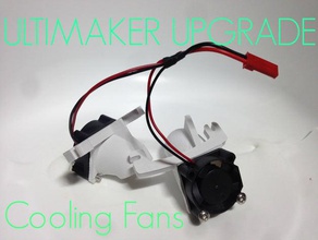 ultimaker cooling fan 3d printer parts best mini minimal shroud 3d print model - Mito3D
