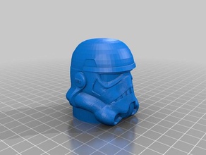 storm trooper helmet remix rev sculptures 3d print model - Mito3D