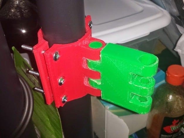 monitor pipe mount computer screen 3D print model - Mito3D