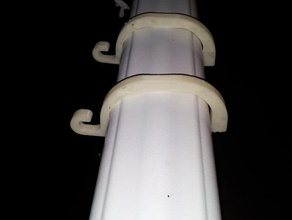 holiday luce clip ringhiera del portico all'aperto giardino di natale casa 3d print model - Mito3D