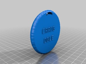 minha personalizado saco de golfe tag craig ogle esporte ao ar livre 3d print model - Mito3D