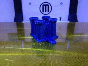 minecraft castle buildings structures 3d print model - Mito3D