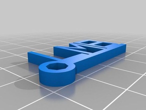 Bayan Anahtarlık özelleştirilmiş 3d print model - Mito3D