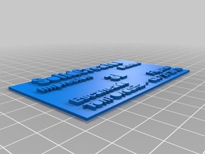 tarjeta pro3 office personalizzato 3d print model - Mito3D