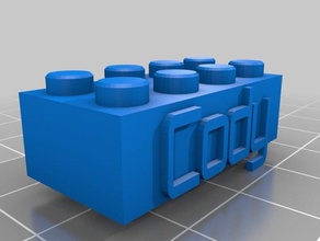 personalizzato lego block necklacekeychain cody costruzione giocattoli 3d print model - Mito3D