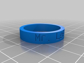 Brief ring Ringe angepasst 3d print model - Mito3D