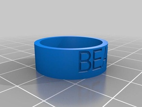 Bär ring Größe 10 Ringe angepasst 3d print model - Mito3D