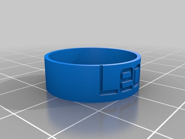 leon ring size 10 rings customized 3D print model - Mito3D