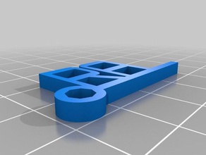 Schlüsselanhänger ii angepasst 3d print model - Mito3D