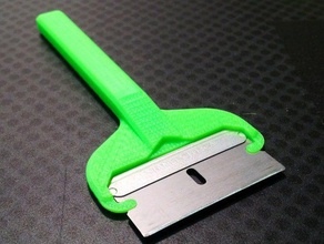 ez-snap razor blade handle 3d printer accessories razorblade scraper 3d print model - Mito3D