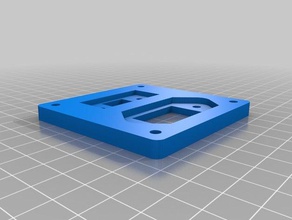 kossel clair usb prise d'alimentation plaque de montage 3d l'imprimante pièces 3d print model - Mito3D