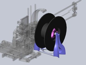 spool holder 3d printer accessories filament payoff 3d print model - Mito3D
