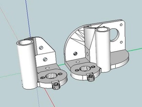 t-ranura termina compatible trinidad laboratorios 4 agujero de 2 montaje delrin tuerca husillos 3d la impresora partes 3d print model - Mito3D