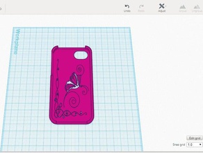 Schmetterling iphone 4 case mobile 4s Fall swirl 3d print model - Mito3D