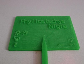bitki küçük simgeler işareti açık bahçe 3d print model - Mito3D