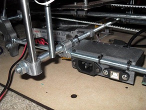 prusa powerusb montieren 3d Drucker - Zubehör i2 Gefäß reprap Buchse 3d print model - Mito3D