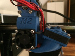 makergear m2 e3d filamento auto ez rimovibile condotto della ventola la stampante estrusori letto e3dv5 e3dv6 hbp hotend percorso 3d print model - Mito3D