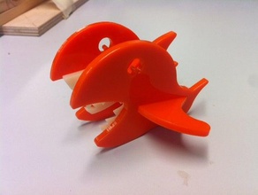 sharkey animals laser lasercut cutter 3d print model - Mito3D