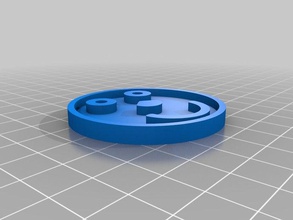 coin smile coins badges early attempts 3d print model - Mito3D