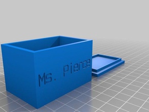 pierce box containers customized 3d print model - Mito3D