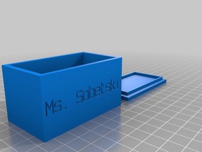 clare box containers customized 3d print model - Mito3D