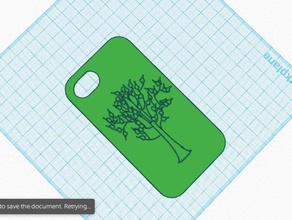 tree iphone 4 case mobile 4s 3d print model - Mito3D