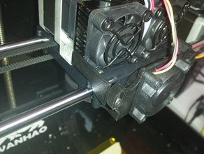active cooling fan duct alternative mount 3d printer parts 3d print model - Mito3D