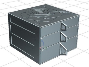Schmuck-Kosmetik-box Container 3d print model - Mito3D