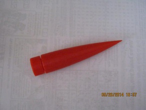 ogive nose cone vehicles model rocket 3d print model - Mito3D
