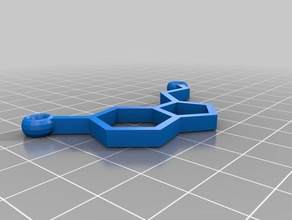 serotonin kolye takı moda molekül 3d print model - Mito3D