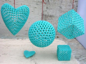 sphere heart cube math 3d print model - Mito3D