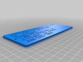 Bagaj etiketi aksesuarlar 3d print model - Mito3D