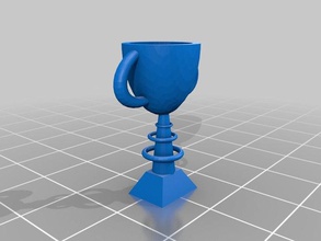 pixan trophy gold other experiment ornament supportless 3d print model - Mito3D