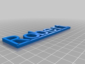 robert signos logotipos personalizado 3d print model - Mito3D