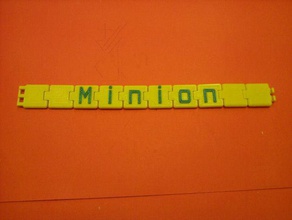 minion bilezik menteşeli takı 3d print model - Mito3D