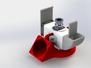 pla-duto do ventilador meu e3d-duto a impressora partes legal de resfriamento extrusora 3d print model - Mito3D