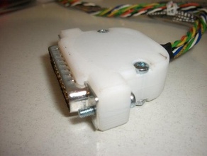 imprimible sub-d cubre la electrónica el conector shell 3d print model - Mito3D
