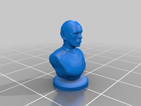 bust bald spock 3d printing tests 3d print model - Mito3D