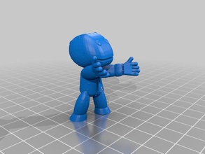 little big planet outros sack boy teddy 3d print model - Mito3D