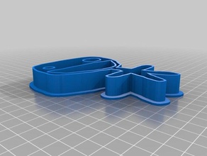 my customized happy dude cookie cutter kitchen dining 3d print model - Mito3D